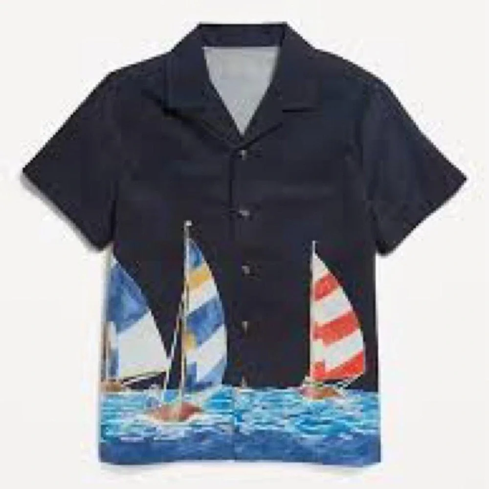 Old navy kids boys shirt M 8